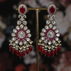 Vidhi Earrings Maroon