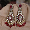 Vidhi Earrings Maroon