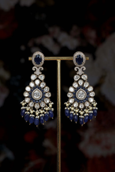 Vidhi Earrings Blue