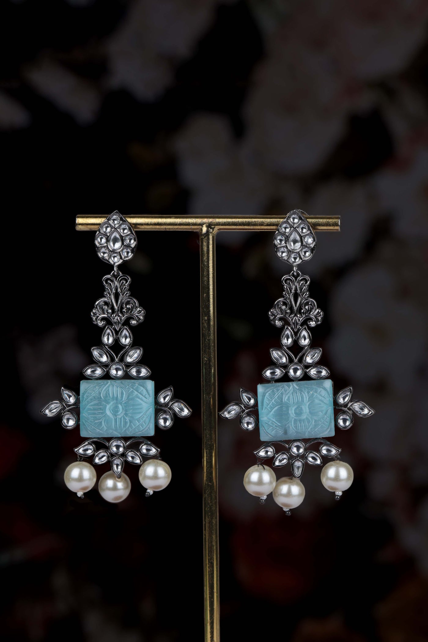 Zunaira earrings (aqua)