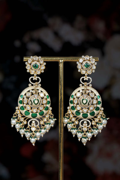 Morni Earrings Green