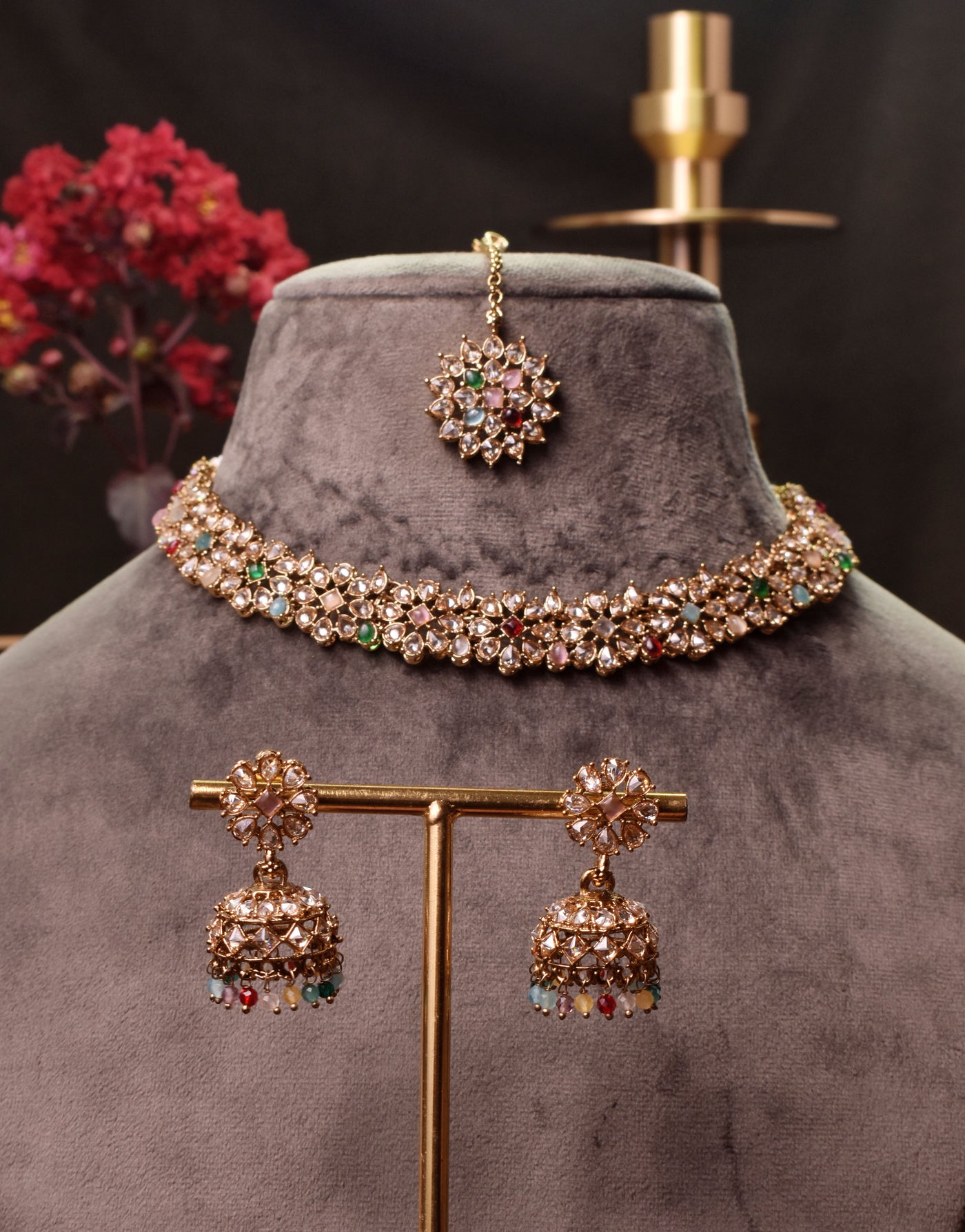 Anisha necklace set (multi)