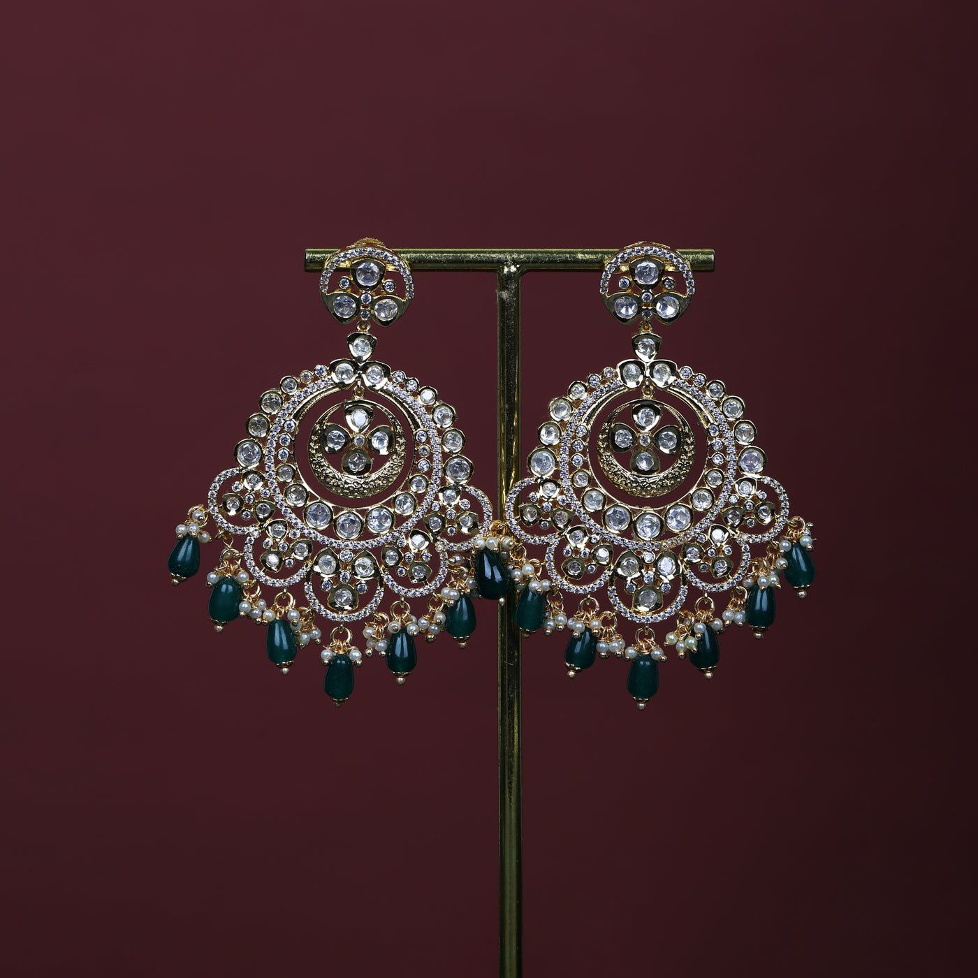 Nayima earrings set (green)