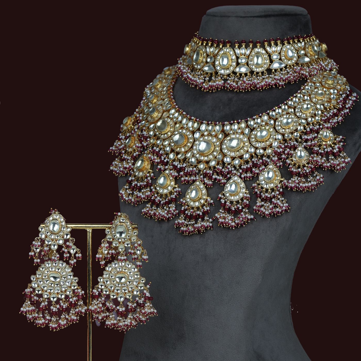 Aayna bridal necklace set