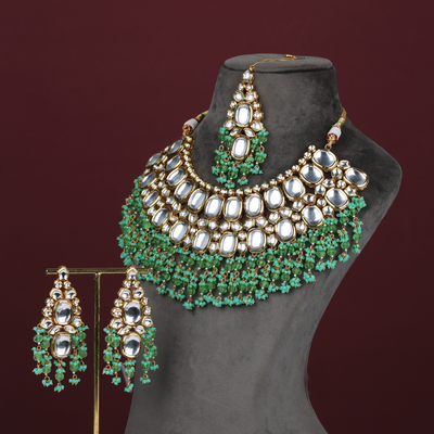 Nihira necklace set (green)