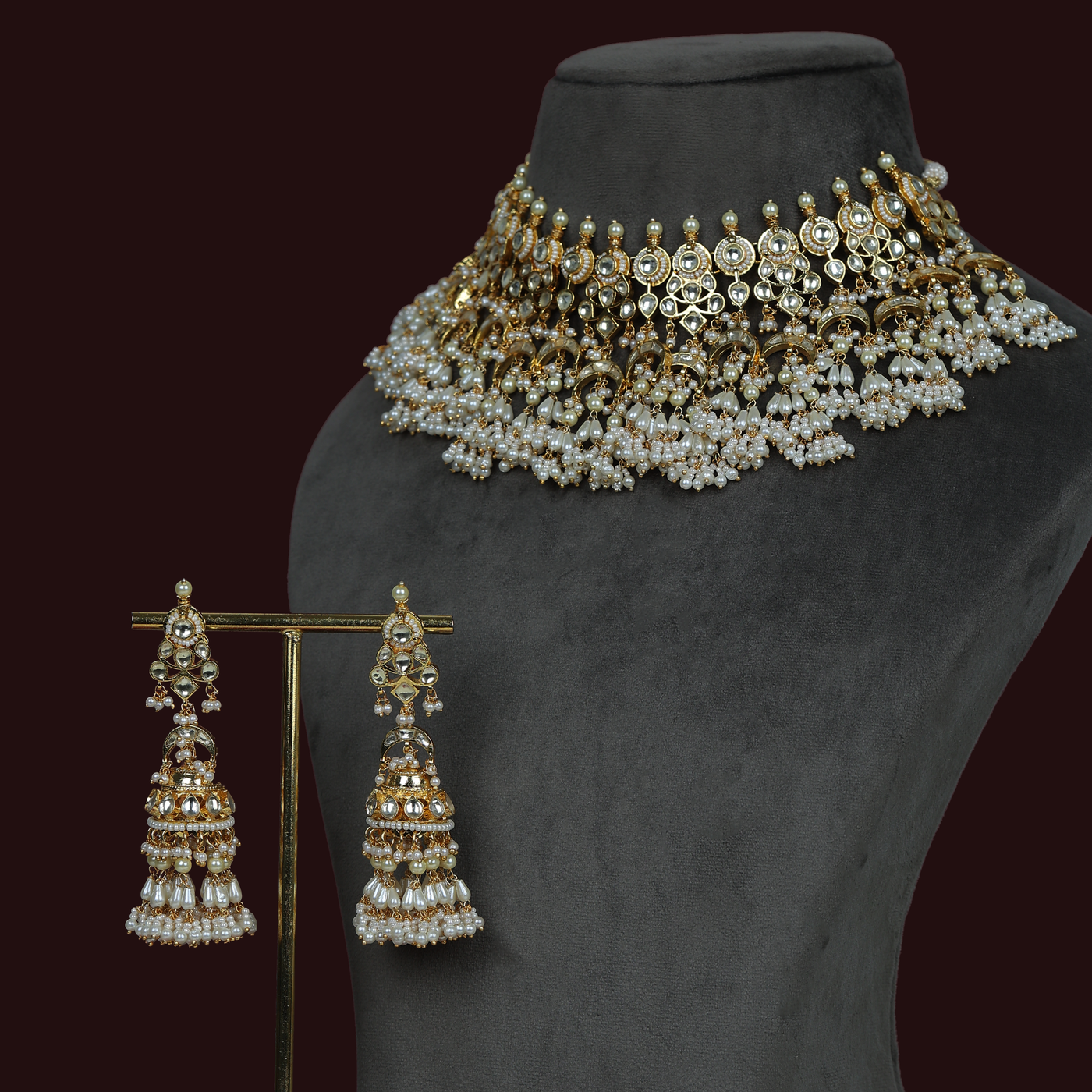 ISHANI NECKLACE SET KUNDAN