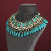 Zareen necklace set (aqua)