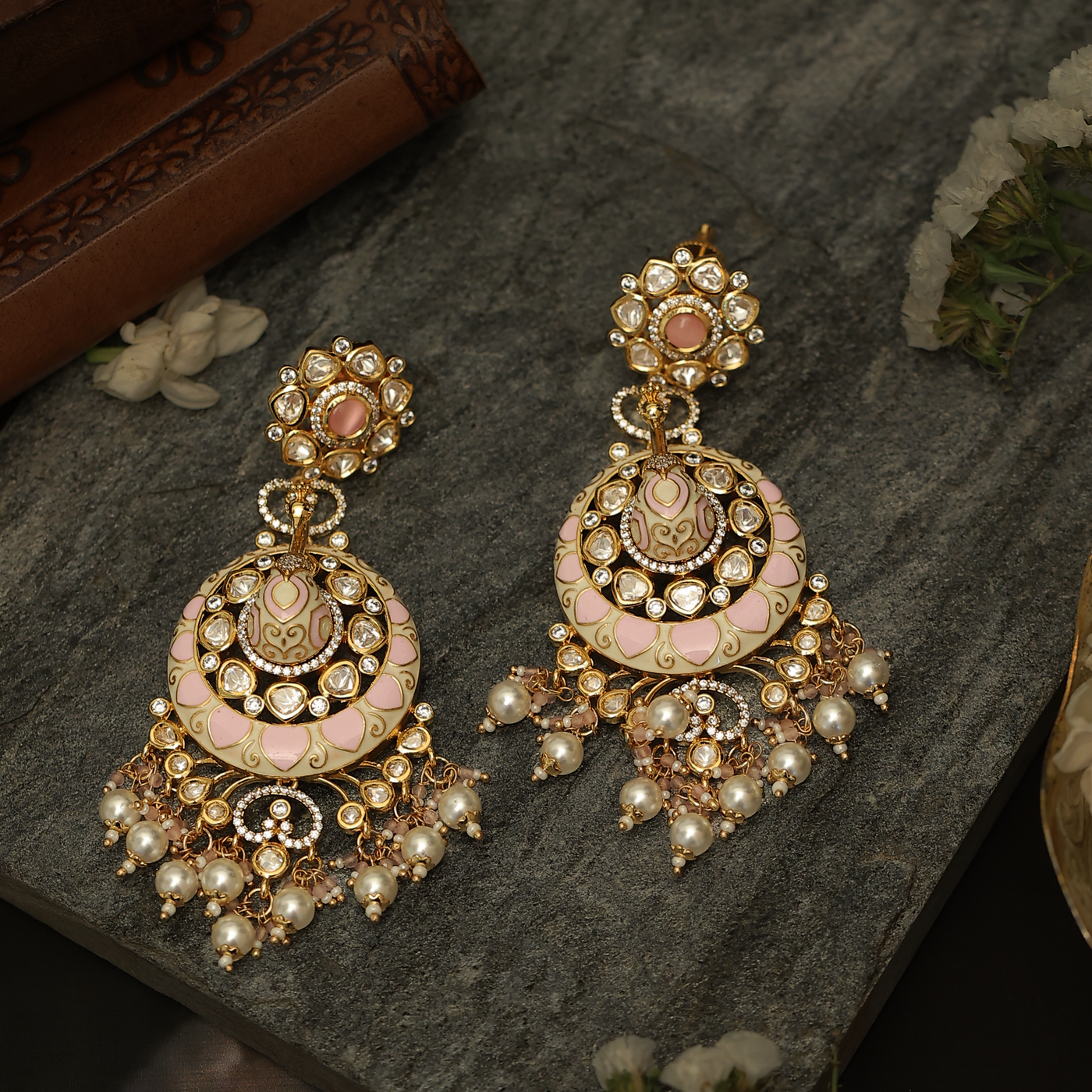 Aaira Earrings Pink