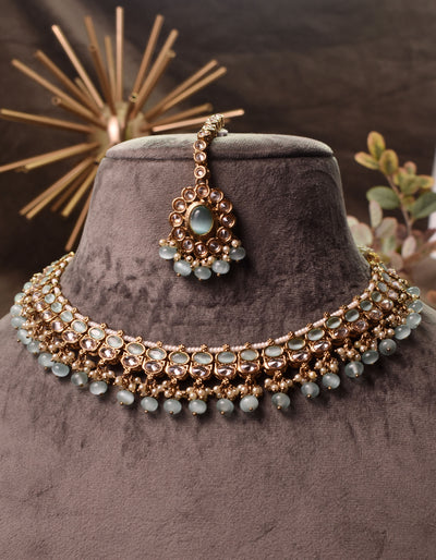 Inaaya necklace set (pista)