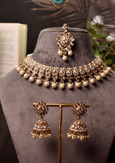 Ayesha necklace set (golden)