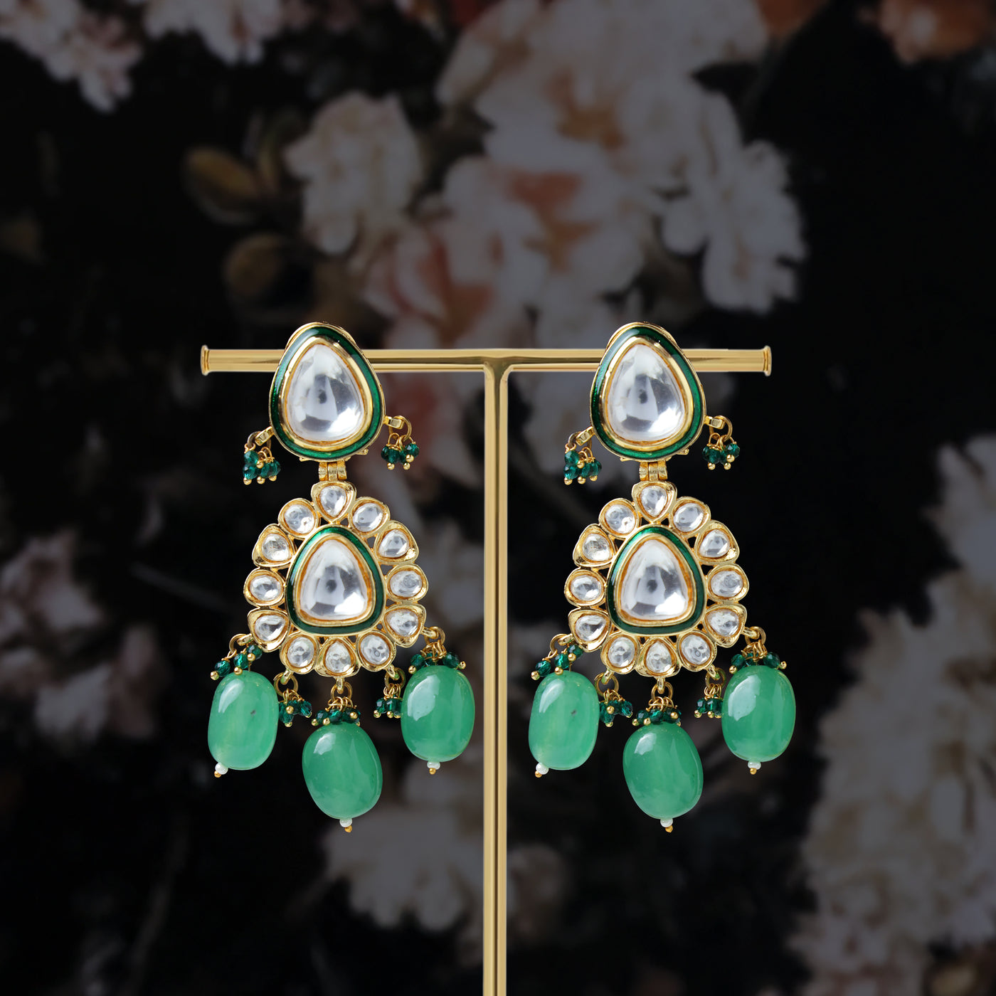 Eshira Emerald Kundan Set