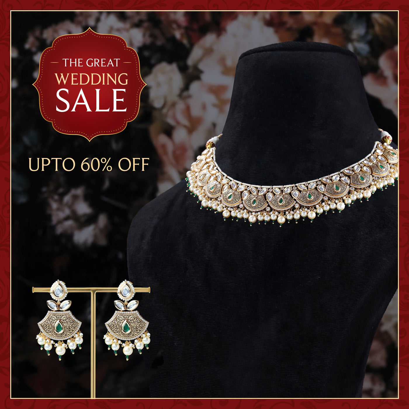 Mayura Emerald Choker Set