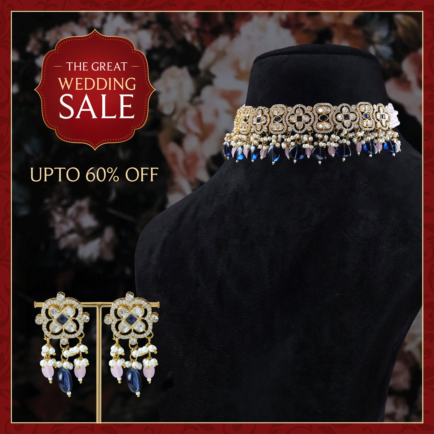 Neelambari Kundan Choker Set