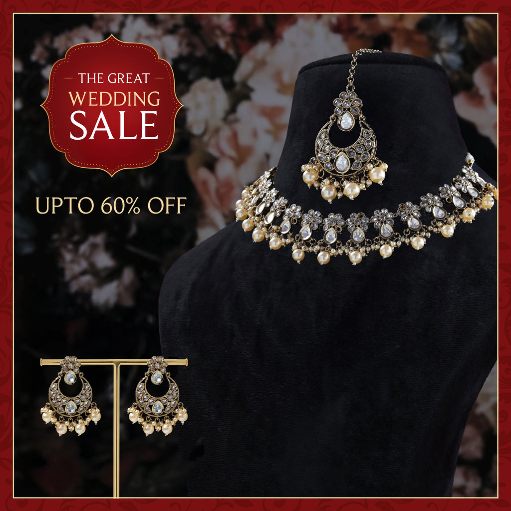 Aarvi Necklace Kundan Set
