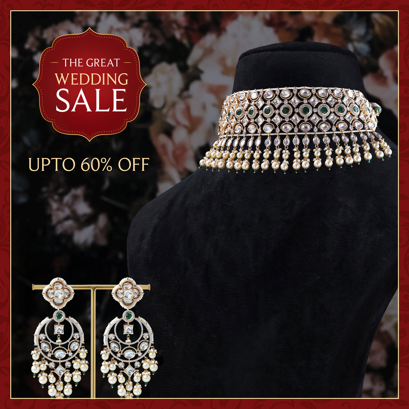 Meherunissa Kundan Necklace Set