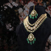 Aahana Emerald Kundan Set