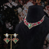 Zyra Ruby-Emerald Necklace Set