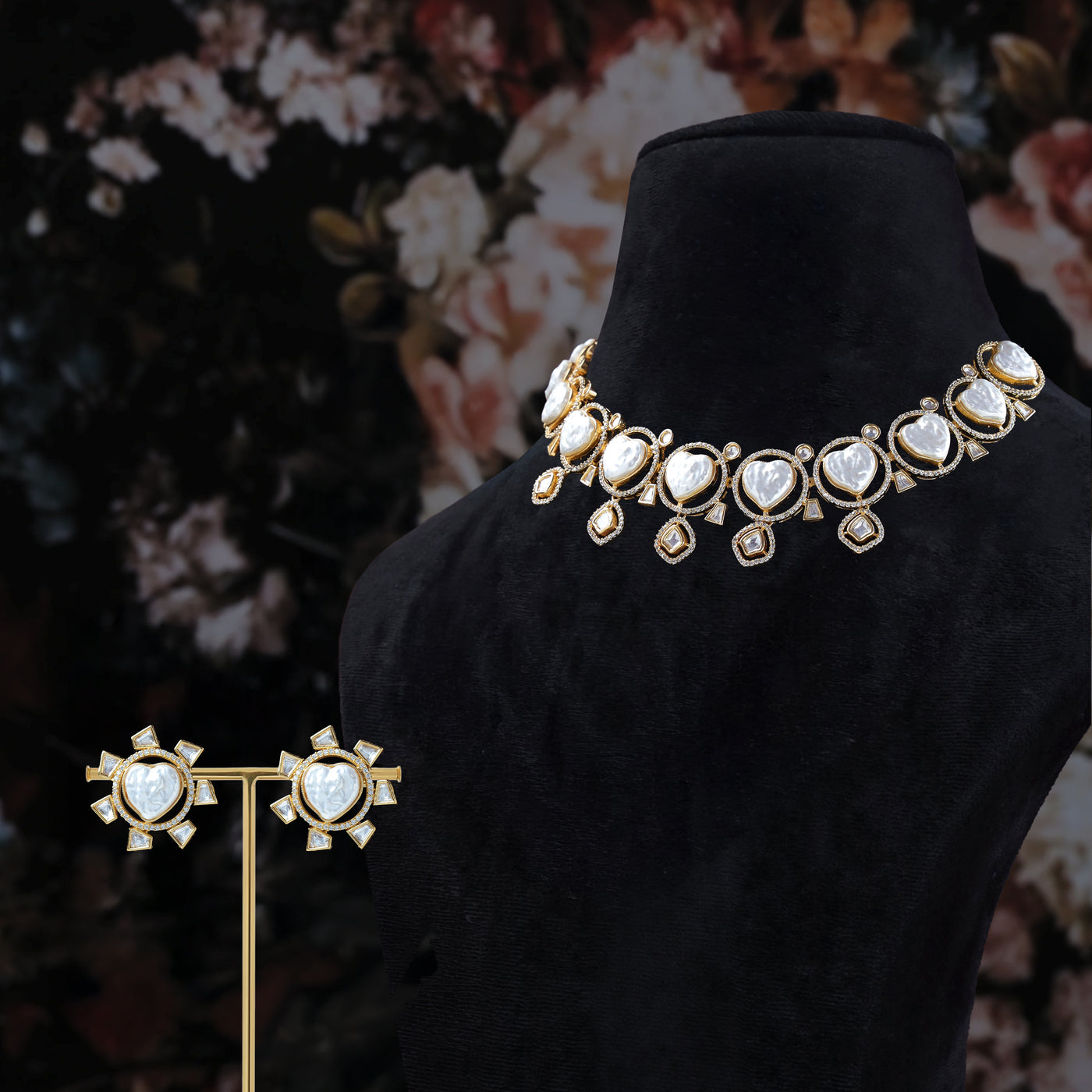 Ishara Pearl Kundan Set