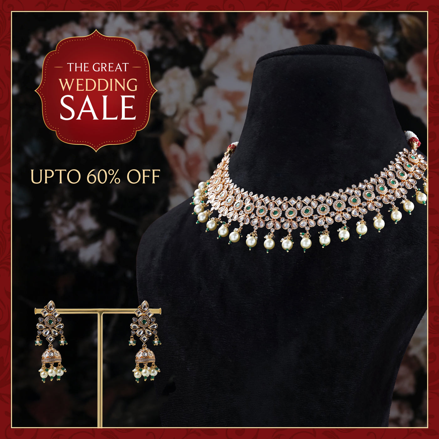 Kyara Kundan Necklace Set