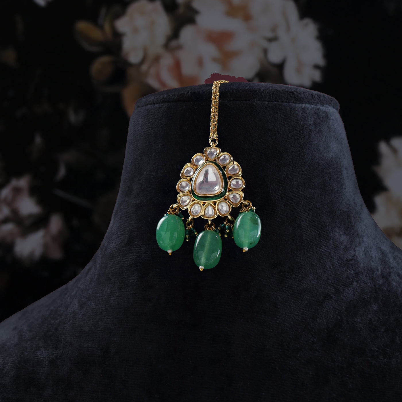 Eshira Emerald Kundan Set