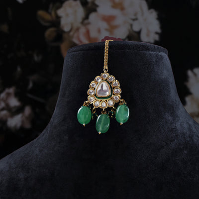 Eshira Emerald Kundan Set
