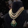 Aahana Emerald Kundan Set