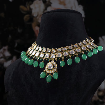 Eshira Emerald Kundan Set
