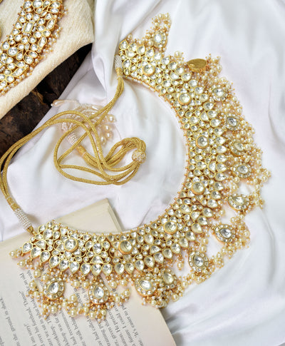 Organza bridal necklace set